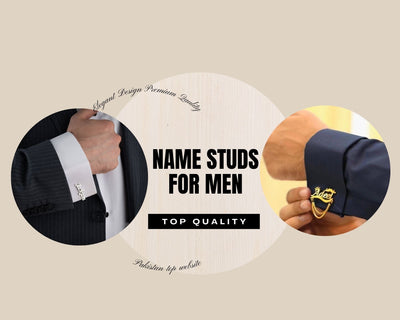 Cufflinks - Name Studs For Men