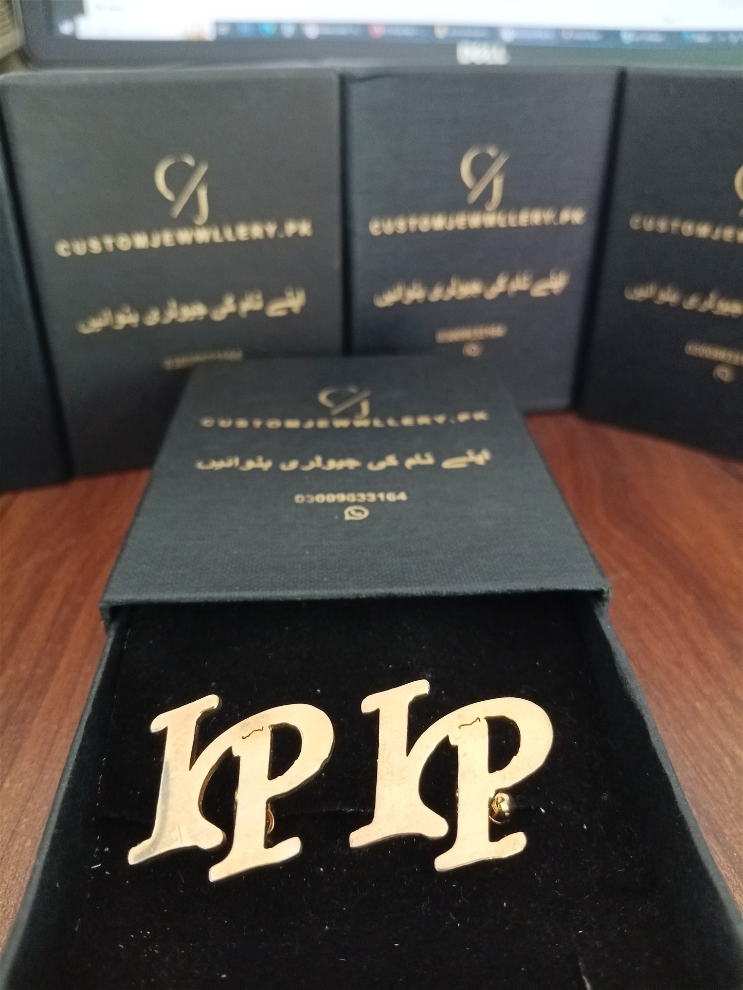 IP Alphabet Custom Name Cufflinks