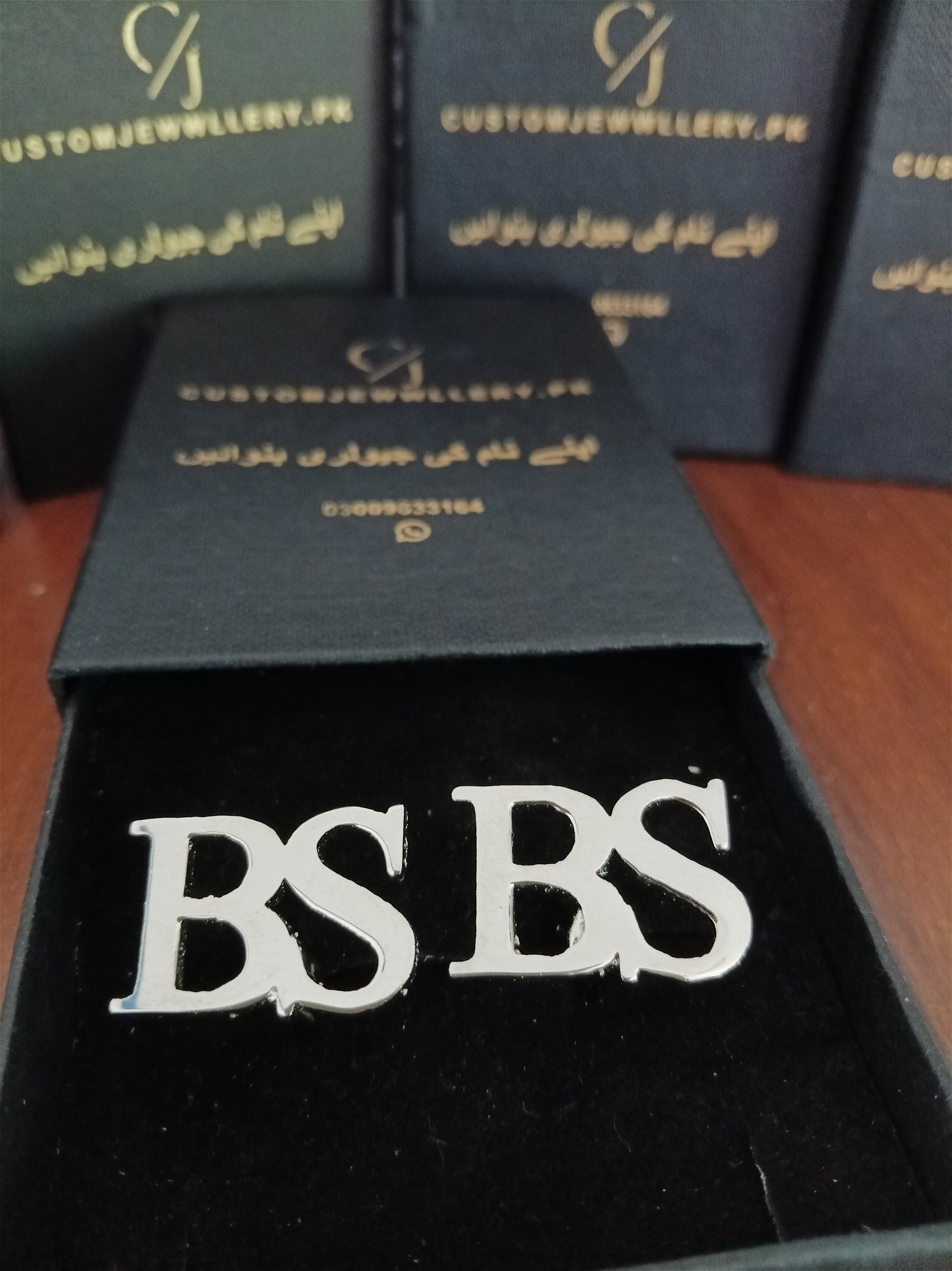 BS Alphabet Custom Name Cufflinks