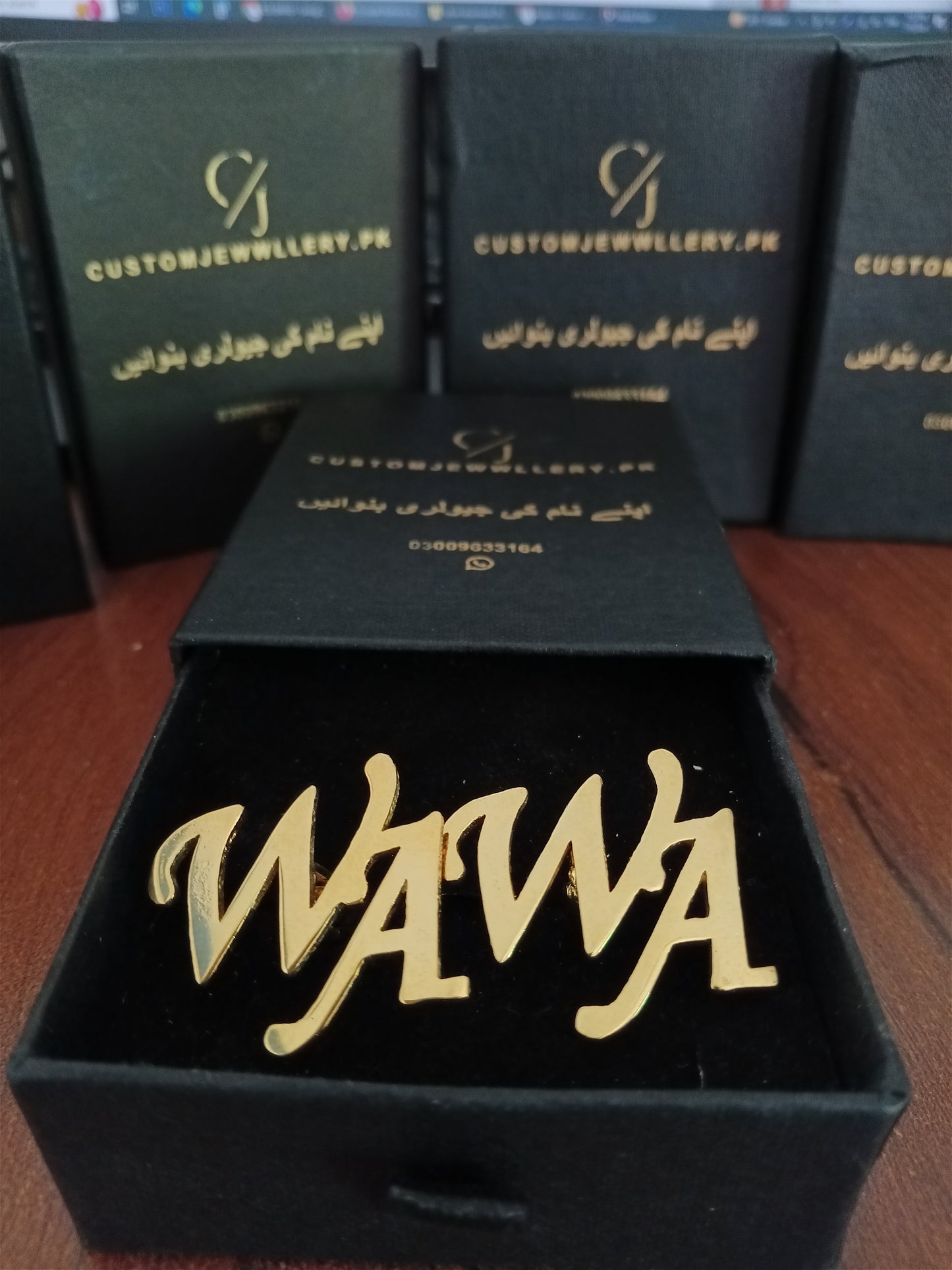 WA Alphabet Custom Name Cufflinks