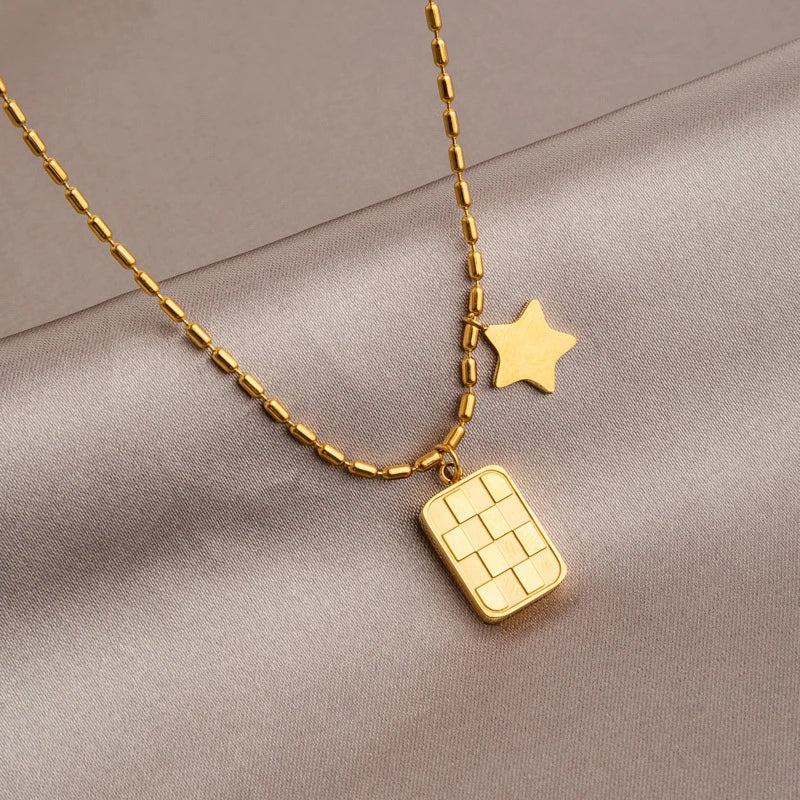 LUMINO BUZZ NECKLACE (24K GOLD PLATED)