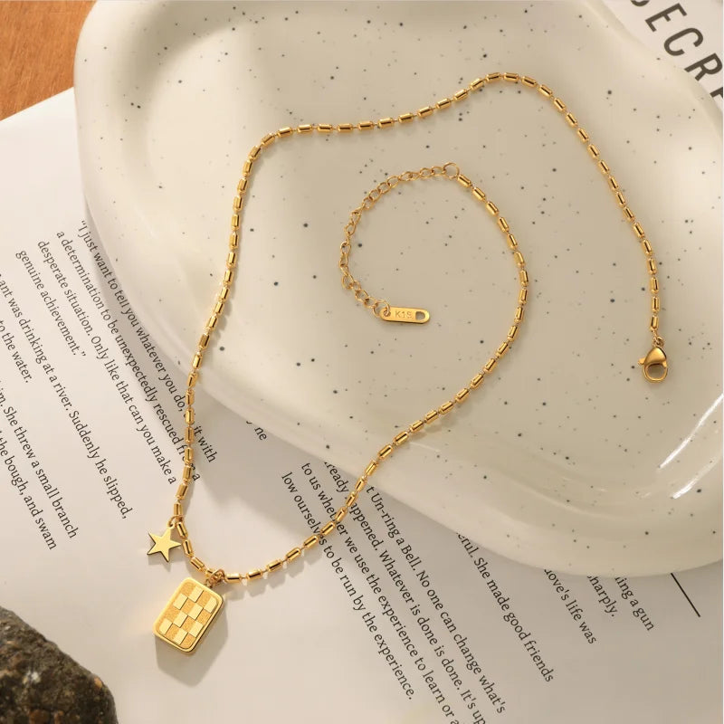 LUMINO BUZZ NECKLACE (24K GOLD PLATED)