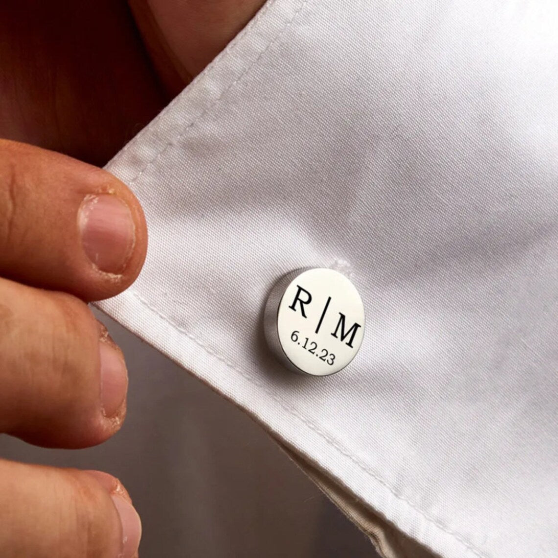 Engraved Custom Name Cufflinks