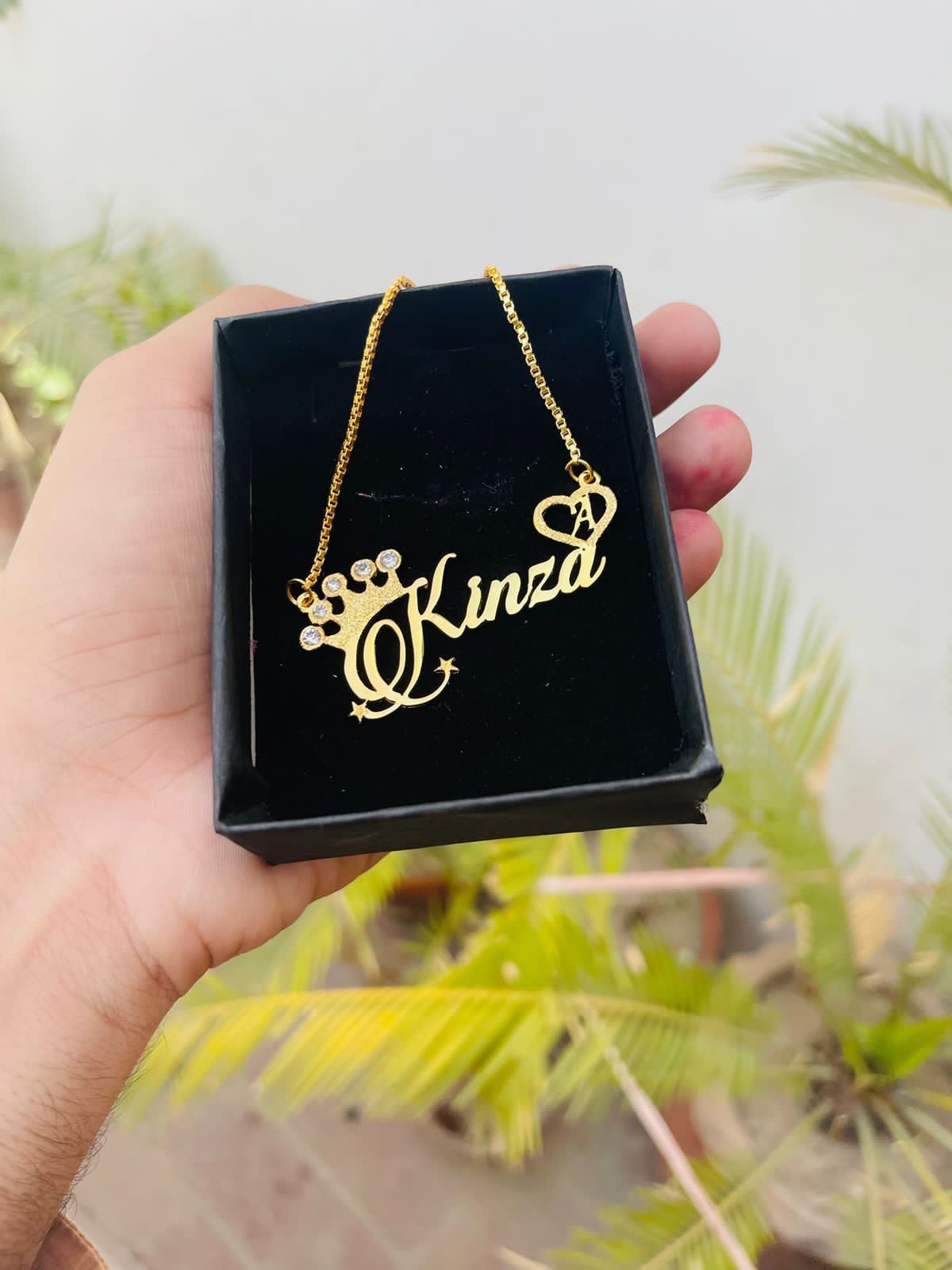 Crown Design Name Customized Necklace