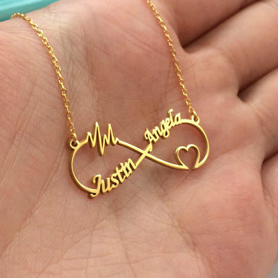 Infinity Double Name Customized Necklace