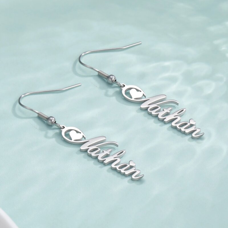 Drop Down Custom Name Earrings