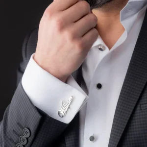 Custom Name Cufflinks – Personalized Elegance