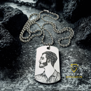 Customized Sketch Engraved Locket Necklace