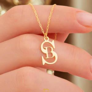 Customized Couple Initial Alphabet Necklace