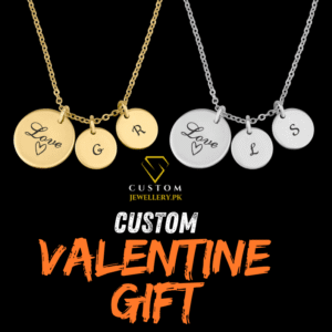 Customized Engraved 3 Heart Pendant Necklace