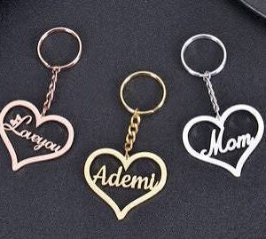 Heart Shape Customized Keychains