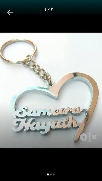 Heart Shape Customized Keychains - Image 2
