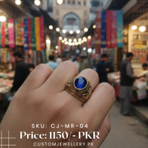 Men’s Royal Blue Stone Vintage Ring