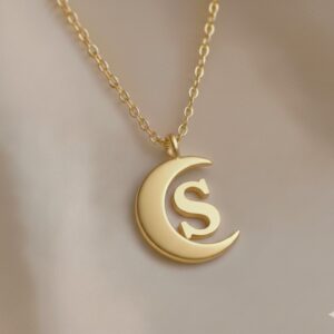 18K Gold Plated Initial Alphabet Necklace