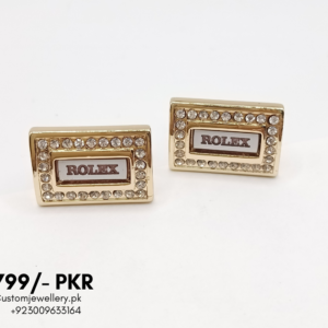 Men Rolex Cufflinks Stud Set – Luxury Formal Shirt Accessories for Weddings & Business