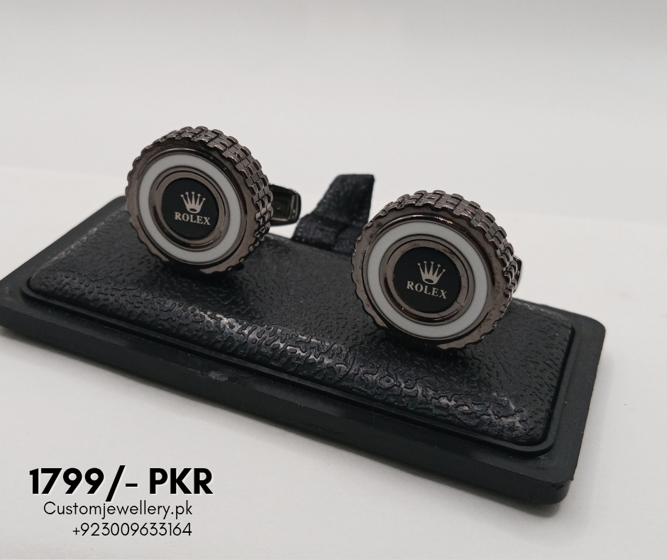 Men Rolex Cufflinks Stud Set – Luxury Formal Shirt Accessories