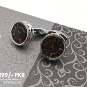 Men Clock Cufflinks Stud – Luxury Formal Shirt Accessories