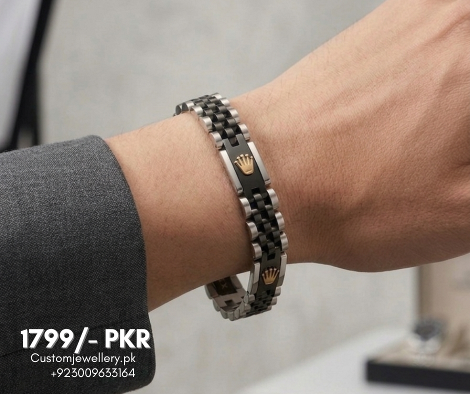 Rolex Men’s Luxury Bracelet – Premium Stainless Steel Elegant Wrist Accessory